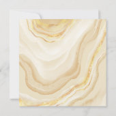 Modern Goud 40e Verjaardag Waterverf Glitter Kaart (Achterkant)