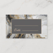 Modern Goud Antraciet Artistieke Waterverf Bruilof Plaatskaartje (Voorkant)