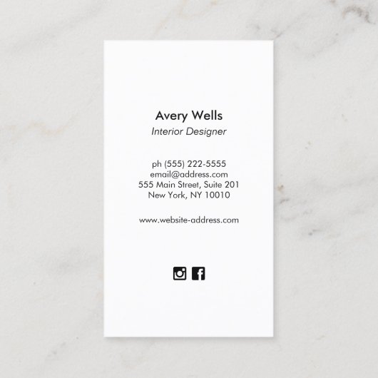 Modern Goud Blauw Oceaan Koraalrif Nautisch Visitekaartje (Achterkant)