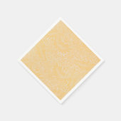 Modern Goud Bloemen Botanisch Servet (Hoek)