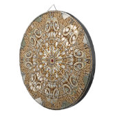 Modern Goud  Bloemen Dartbord (Voorkant Rechts)