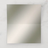 Modern Goud Bloemen Place Card Plaatskaartje (Binnenkant ongevouwen)