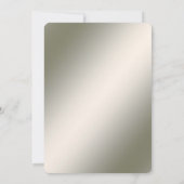 Modern Goud  Bloemen Repetitie Diner Kaart (Achterkant)