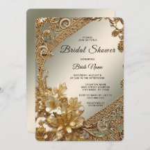 Modern Goud  Bloemen Vrijgezellenfeest