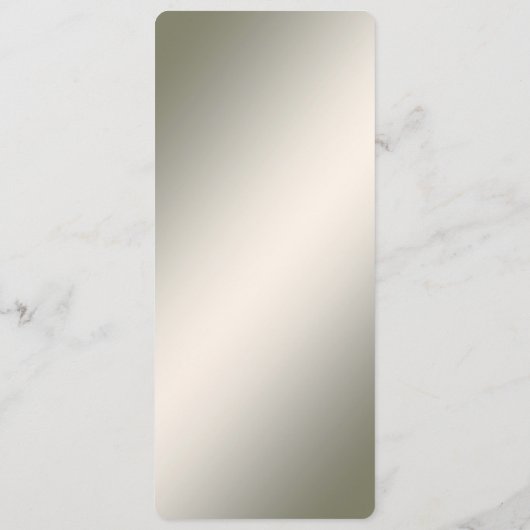 Modern Goud  Bloemenmenu Menu (Achterkant)