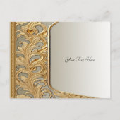 Modern Goud  Briefkaart (Voorkant)