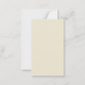 Modern Goud & Cream ingelijst Bruiloft Save-the-Da Notitiekaartje (Achterkant)