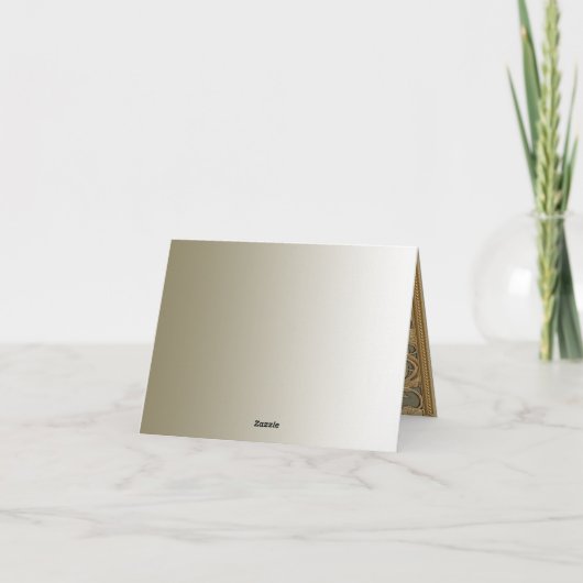 Modern Goud  Dankjewel Kaart (Achterkant)