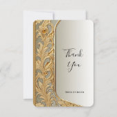 Modern Goud  Dankjewel Kaart (Voorkant)