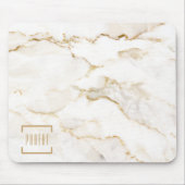 Modern goud effect marmerpatroon muismat (Voorkant)