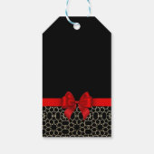 Modern Goud Egypt Geometrische Rode Boog Bedankt Z Cadeaulabel (Achterkant)