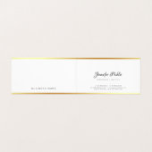 Modern Goud Elegant Handschrift Eenvoudige Sjabloo Visitekaartje (Binnenkant ongevouwen)