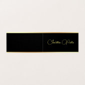 Modern Goud Elegante Typografie Eenvoudige Sjabloo Visitekaartje (Buitenkant ongevouwen)