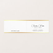 Modern Goud Elegante Typografie Eenvoudige Sjabloo Visitekaartje (Binnenkant ongevouwen)
