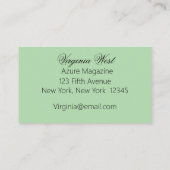 Modern Goud en Blauw Gemarmerd Visitekaartje (Achterkant)