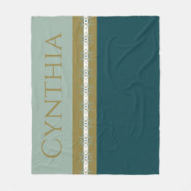 Modern goud en Blauwgroen