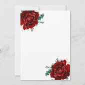 Modern Goud en Merlot Geometrische Bruiloft Uitnod Kaart (Achterkant)