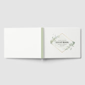 Modern Goud & Foliage Lijst Gastenboek (Volledig)