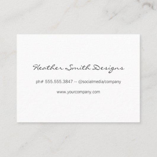 Modern Goud Geborsteld Visitekaartje (Achterkant)