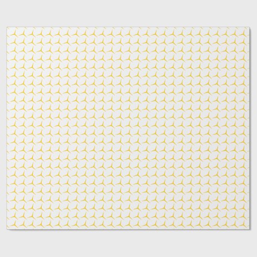 Modern Goud Geometrisch Inpakpapier (Vlak)