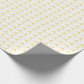 Modern Goud Geometrisch Inpakpapier (Hoek)