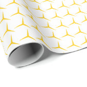 Modern Goud Geometrisch Inpakpapier (Rol Hoek)
