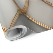 Modern Goud Geometrisch Luxe Inpakpapier (Rol Hoek)