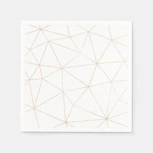 Modern goud geometrisch servet