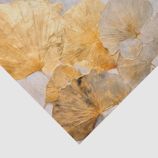 Modern Goud Gingko Tissuepapier (Detail)