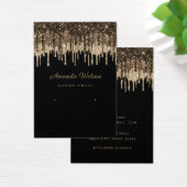 Modern goud Glitter Drips oorbel display kaart (Bureau)