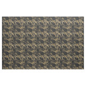 Modern Goud Glitter Zwart Marmer Stof (Fat Quarter)