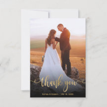 Modern Goud Handgeschreven Script Foto Bruiloft