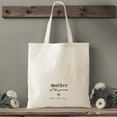 Modern Goud Hart Moeder van de bruidegom Gift Tote Bag