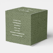 Modern Goud Huis Vastgoed Olijfgroen Makelaar Bedankdoosjes (Achterkant)