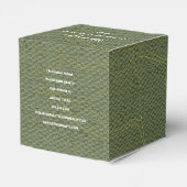 Modern Goud Huis Vastgoed Olijfgroene Makelaar Bedankdoosjes (Achterkant)