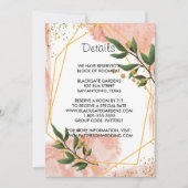 Modern Goud Lijst Ivoor Groen Bloemen Behuizing Kaart (Voorkant)