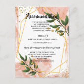 Modern Goud Lijst Ivoor Groen FlAccommodatie kaart (Voorkant)