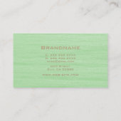 Modern Goud Lijst op Mint Colours Professional Visitekaartje (Achterkant)