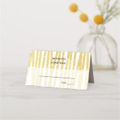 Modern Goud Lila Bamboo Grove Wedding Place Card Plaatskaartje (Voorkant)