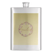 Modern goud Luxe bloemige waterverf gradiënt Flacon (Voorkant)