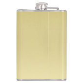 Modern goud Luxe bloemige waterverf gradiënt Heupfles (Achterkant)