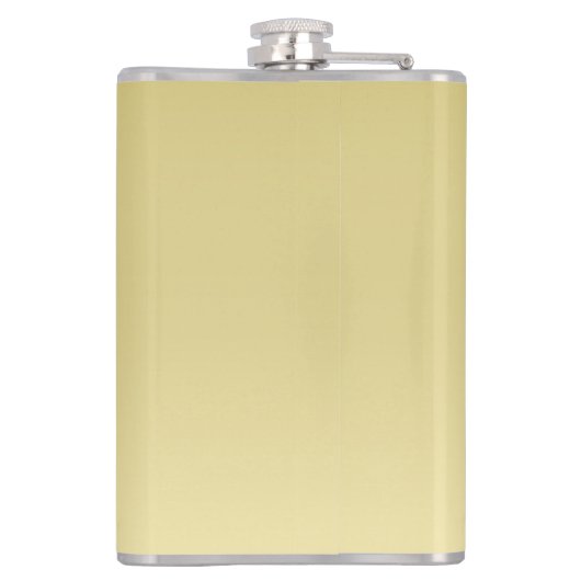 Modern goud Luxe bloemige waterverf gradiënt Heupfles (Achterkant)