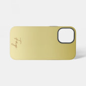 Modern goud Luxe typografie bloemenmotief waterver iPhone Hoesje (Achterkant horizontaal)