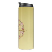 Modern goud Luxe typografie bloemenmotief waterver Thermosbeker (Geroteerd rechts)