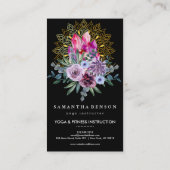 Modern Goud Mandala Kristallen Psychische Spa Spir Visitekaartje (Achterkant)