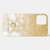 Modern Goud Marmer Case-Mate iPhone Case (Achterkant (horizontaal))