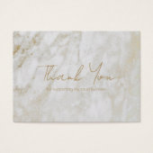 Modern Goud Marmer Elegant Business Dank u Visitekaartje (Voorkant)