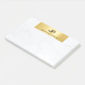 Modern Goud Marmer Minimalistische Sjabloon Elegan Post-it® Notes (Schuin)