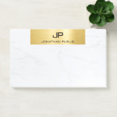 Modern Goud Marmer Minimalistische Sjabloon Elegan Post-it® Notes (Kantoor)