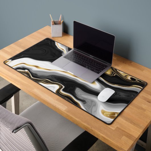 Modern Goud Marmer Schilderen Esthetisch Bureaumat (Kantoor 2)